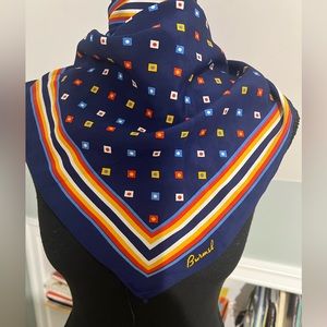 Burmel Navy Vintage Nautical Scarf Beautiful Shawl Wrap  head scarf